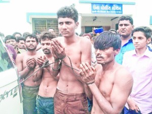 Dalits beaten up GUJARAT